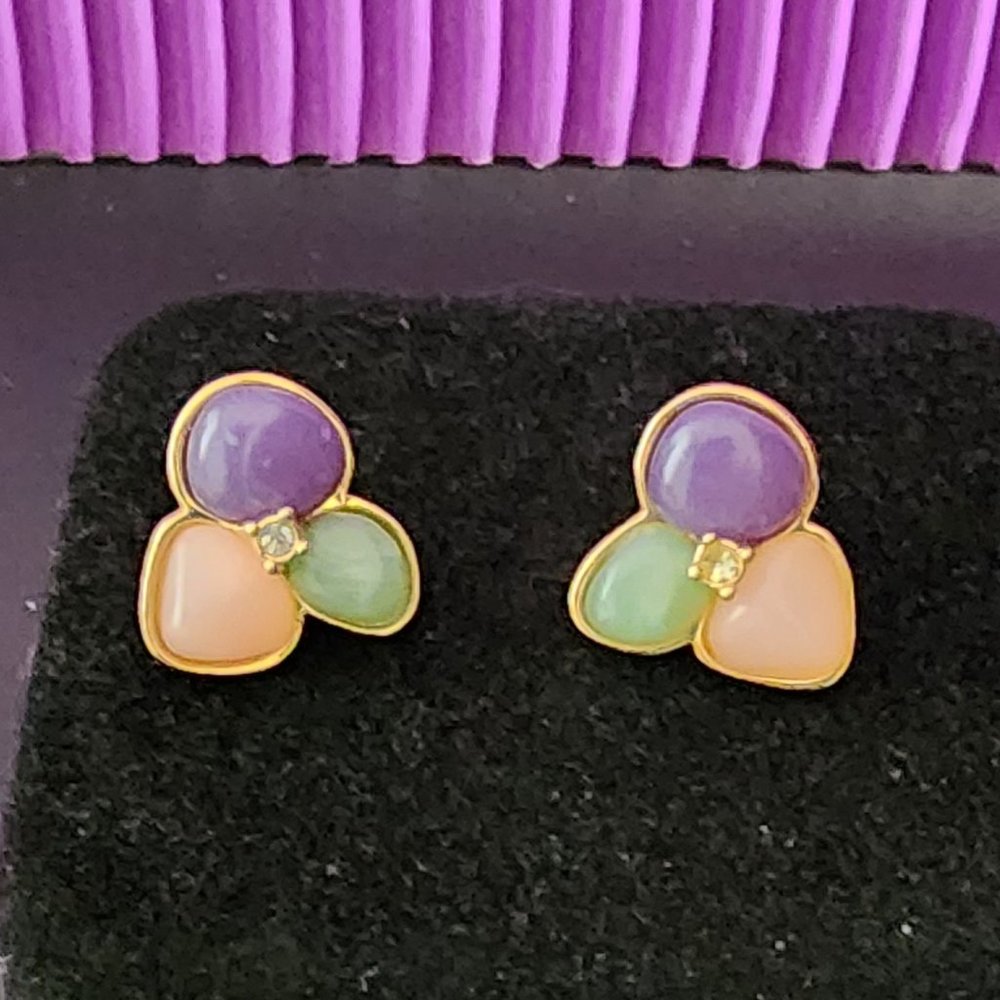 Avon Tourmaline Impressions Earrings
